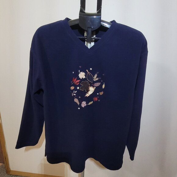 Northern Reflections V-Neck  Polar Fleece Pullover - Picture 1 of 4
